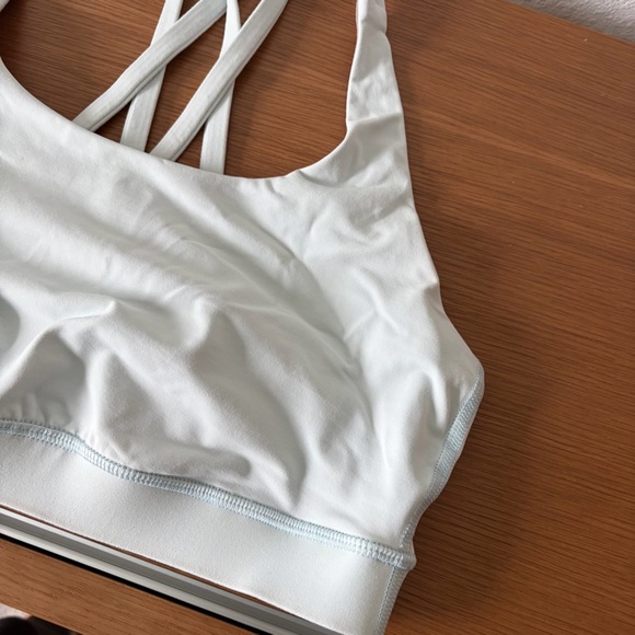Womens Lululemon Athletica White Strappy Sports Bra | Size M - Picture 3 of 6